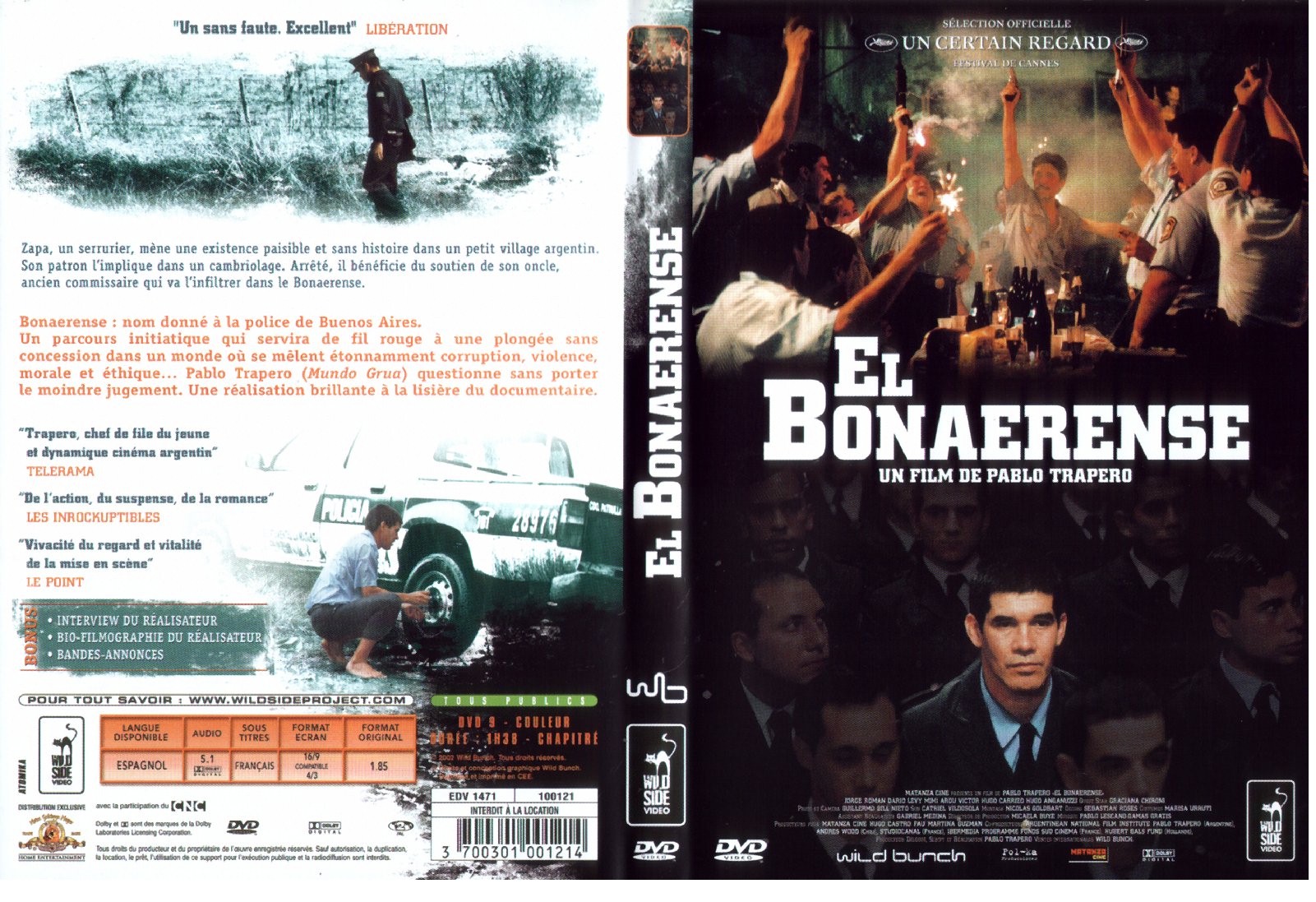 Jaquette DVD El bonaerense